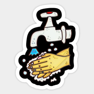 hand washing Sticker